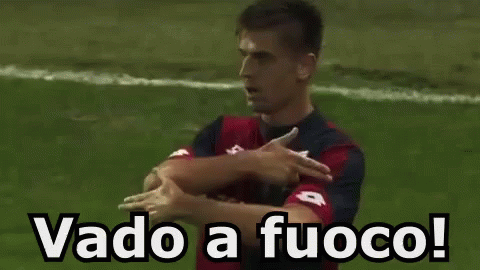 Piątek Krzysztof Genoa Calcio Calciatore Vado A Fuoco GIF , Piatek Genoa Football GIFs